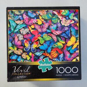 Buffalo Games Vivid Collection Butterflies 1000 Piece Jigsaw Puzzle Butterfly Bl